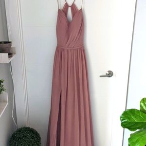 Azazie Cora in Dusty Rose Extra Long
